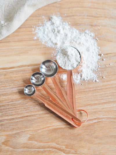 Copper Measuring Spoons Set - The Cross Decor & Design