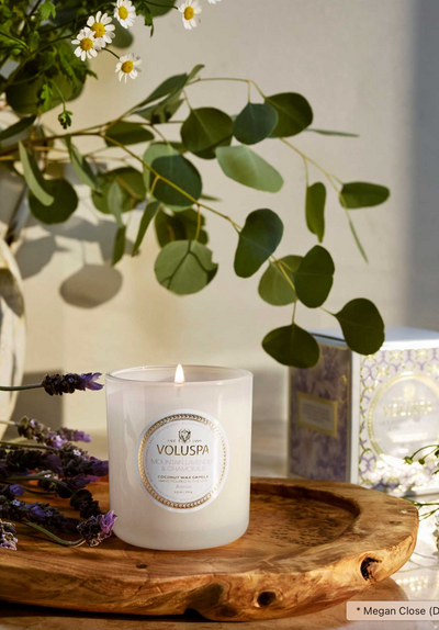 Mountain Lavender & Chamomile Classic Boxed Candle - The Cross Decor & Design