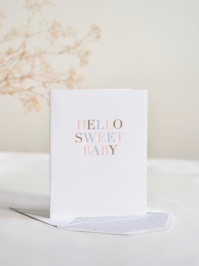 Hello Sweet Baby Card