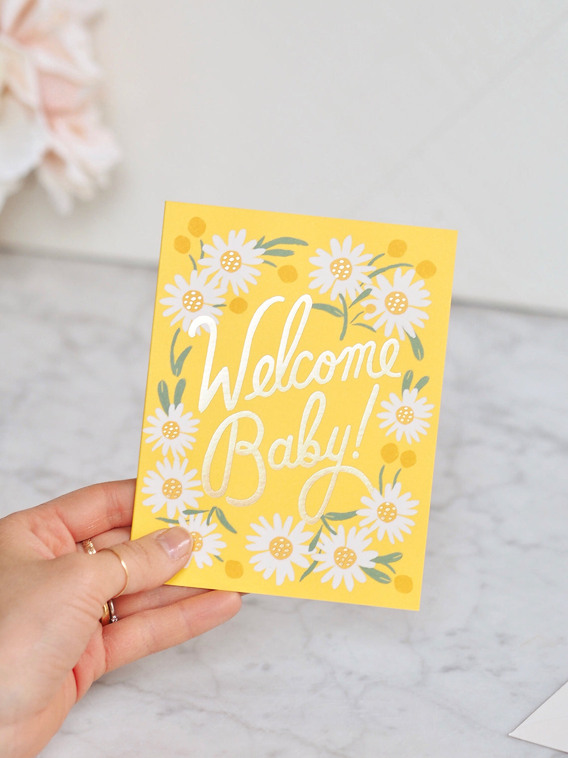 Daisy Baby Card