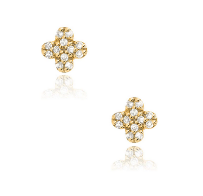 Diamond Kismet Studs | 14K Gold - The Cross Decor & Design