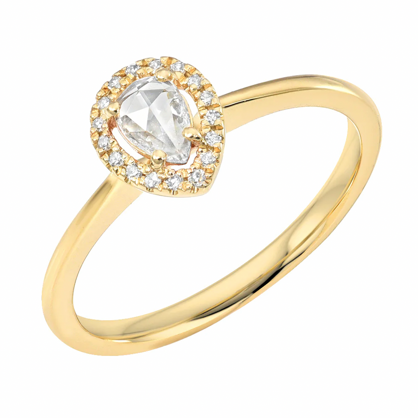 Diamond Isabella Rosecut Ring | 14K Gold