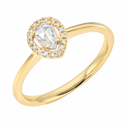 Diamond Isabella Rosecut Ring | 14K Gold