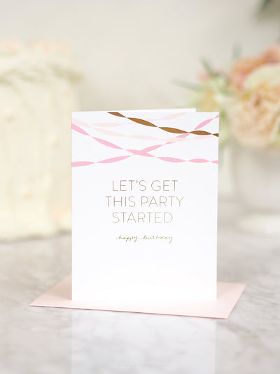 Birthday Streamers Card