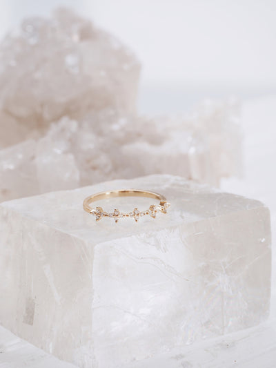Stella Diamond Ring | 14k Gold - The Cross Decor & Design