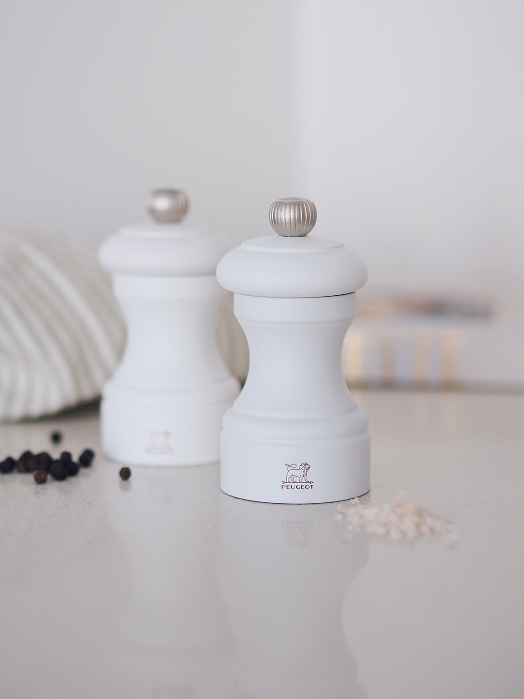 Bistro Salt and Pepper Mills | White