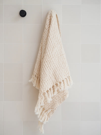 Natural Waffle Hand Towel