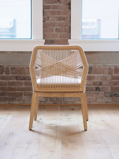 Lily Sand Loom Armless Chair