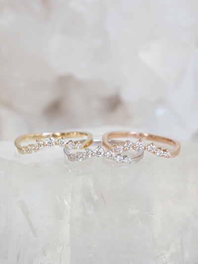 Diamond Jolie Ring | 14k Gold - The Cross Decor & Design