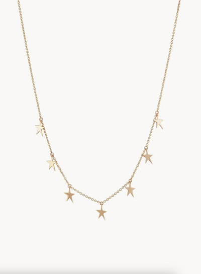 Guidance Multi Star Necklace | 14K Gold