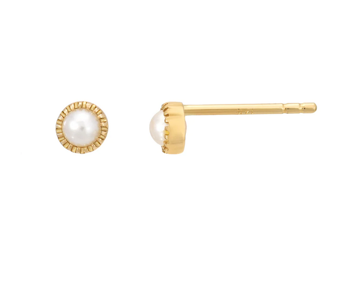 Leia Pearl Studs - The Cross Decor & Design
