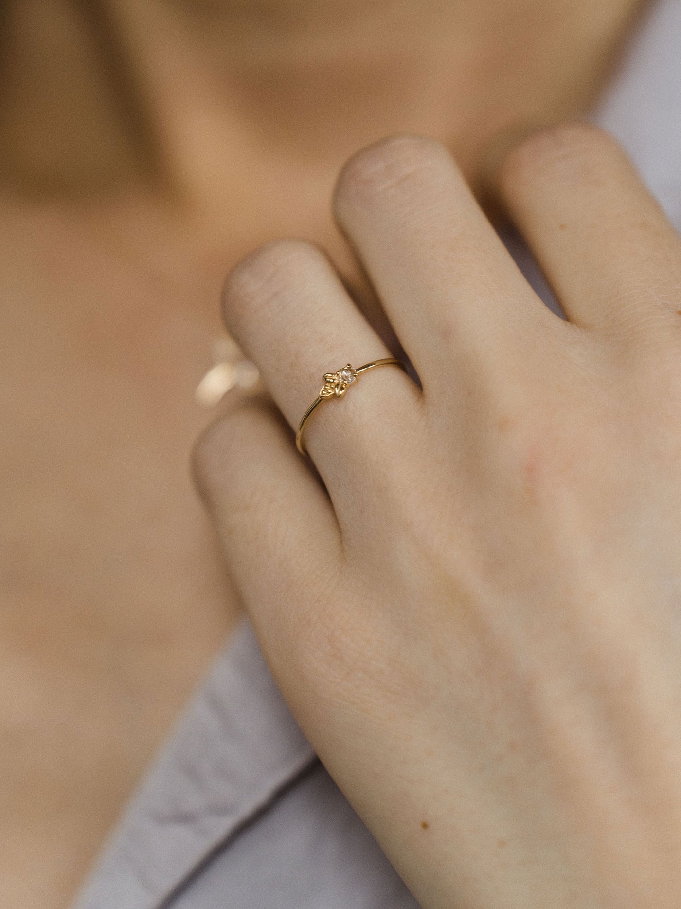 Honey Bee Ring | 14K Gold - The Cross Decor & Design