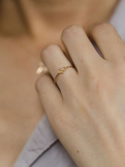 Honey Bee Ring | 14K Gold - The Cross Decor & Design