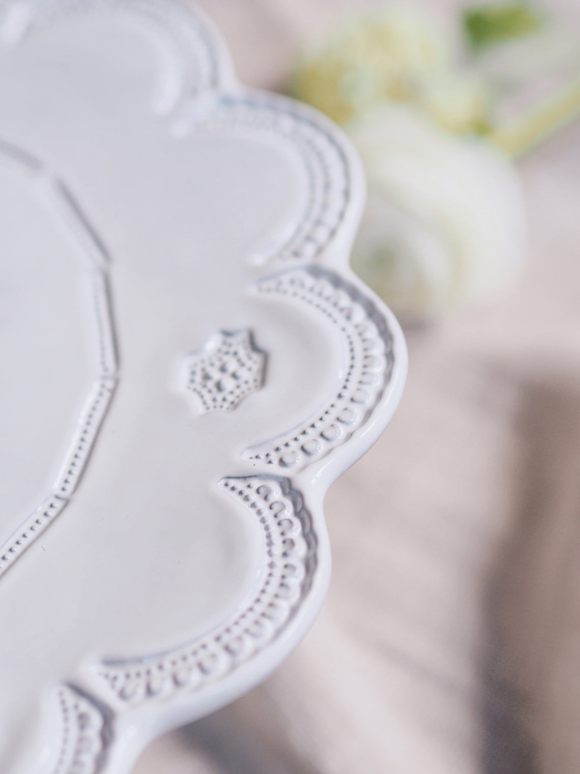 Incanto White Lace Cake Stand