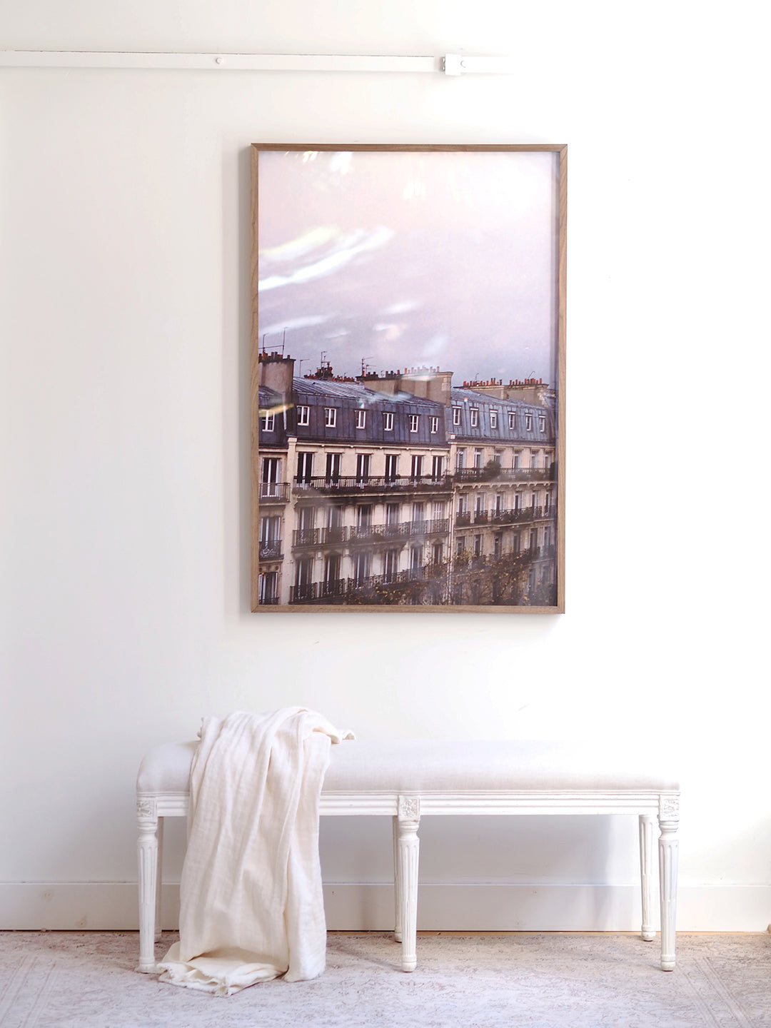 Paris Rooftops 1 Walnut Frame | 30"x45" - The Cross Decor & Design