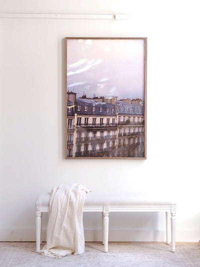 Paris Rooftops 1 Walnut Frame | 30"x45" - The Cross Decor & Design