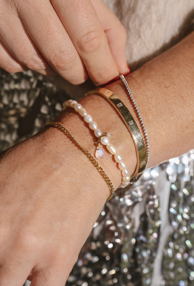 Social Mini Pearl Braclet - The Cross Decor & Design