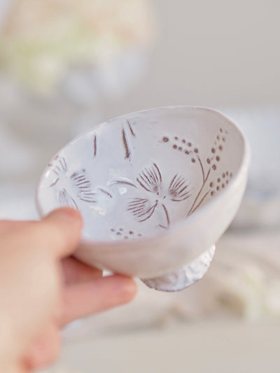 Robinson Small Bowl w Flowers Inside - The Cross Decor & Design