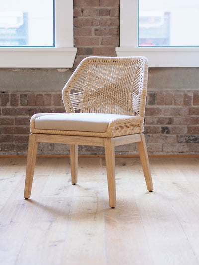 Lily Sand Loom Armless Chair