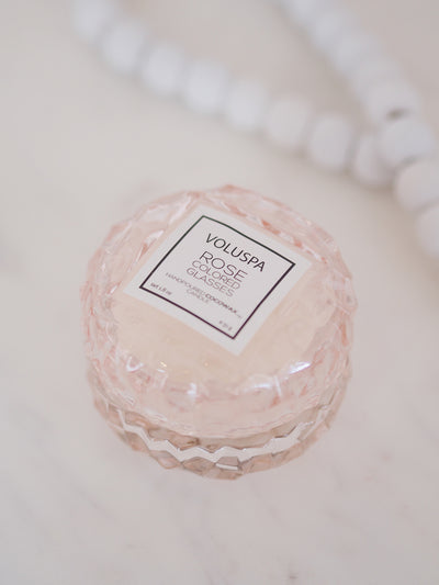 Rose Coloured Glasses Macaron Candle