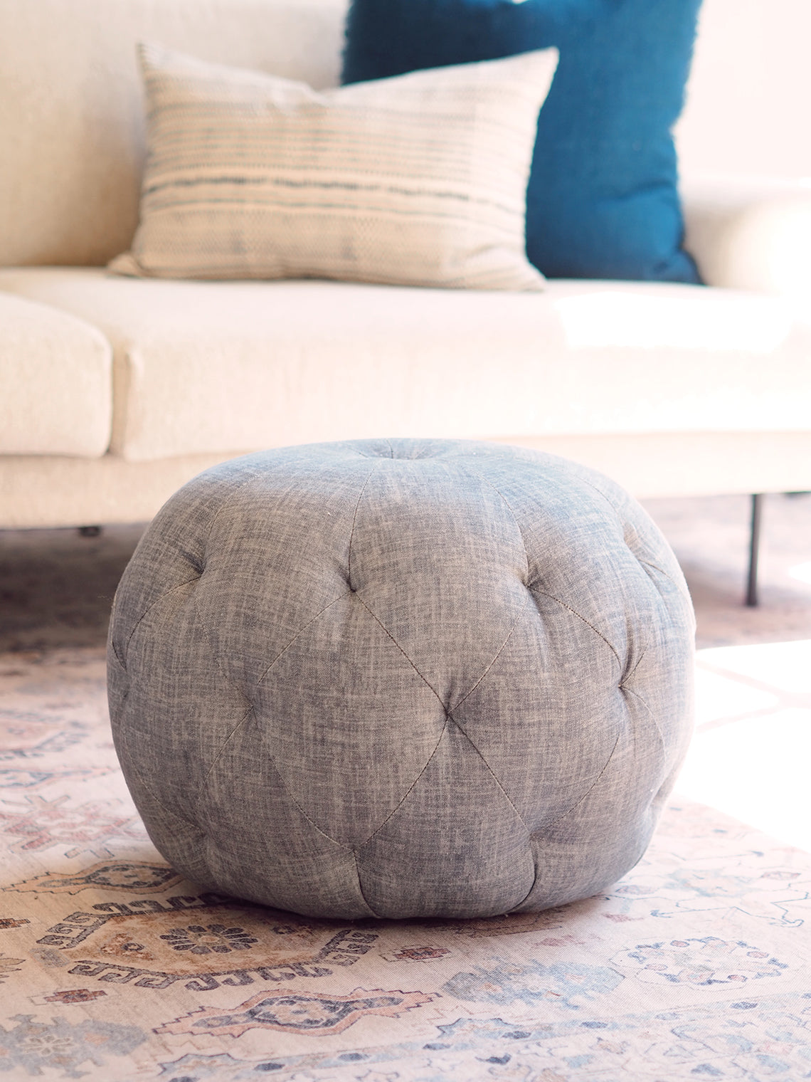 Nolita Denim Pouf | 20"
