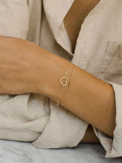 Diamond Cherish Bracelet | 14K Gold - The Cross Decor & Design