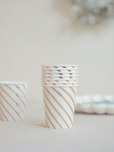 Gold Swirl Party Cups