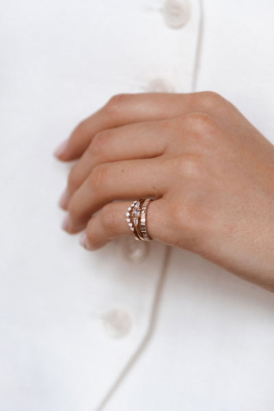 Diamond Jolie Ring | 14k Gold - The Cross Decor & Design