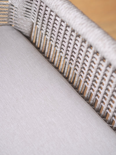 Lily Grey Loom Arm Chair - The Cross Decor & Design