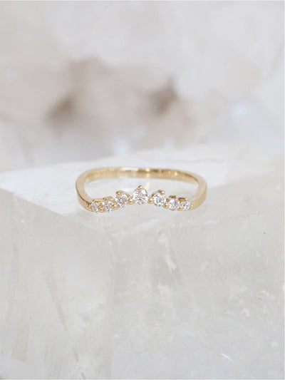 Diamond Jolie Ring | 14k Gold - The Cross Decor & Design