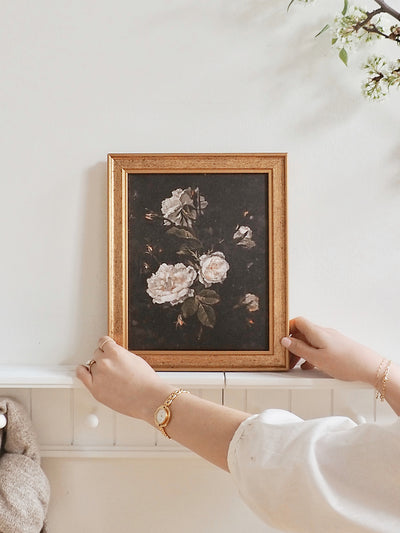 Flowers Framed Canvas Print | 8x10