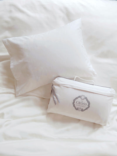 The Cross White Down Pillow | Travel