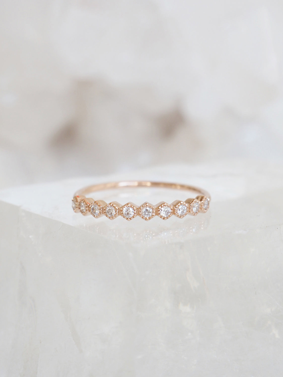 Diamond Gigi Ring | 14k Gold - The Cross Decor & Design