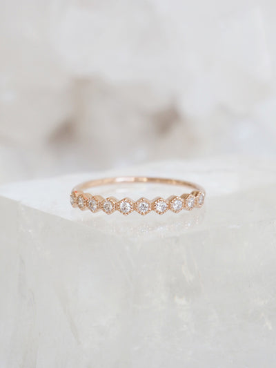 Diamond Gigi Ring | 14k Gold - The Cross Decor & Design