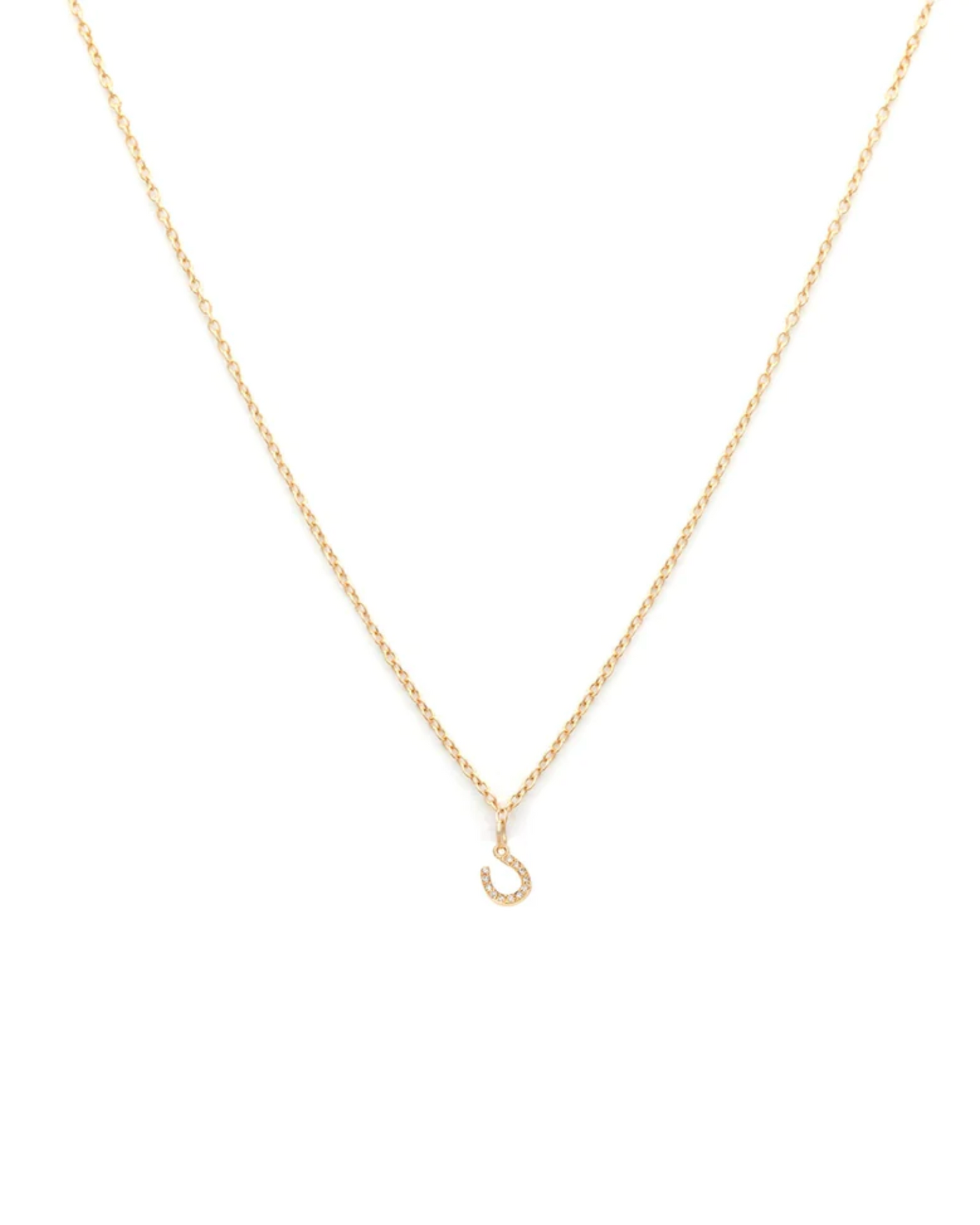 Horseshoe Necklace | 14K Gold