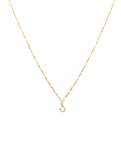 Horseshoe Necklace | 14K Gold