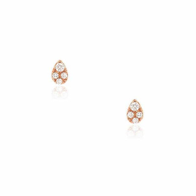 Diamond Hani Studs | 14K Gold - The Cross Decor & Design