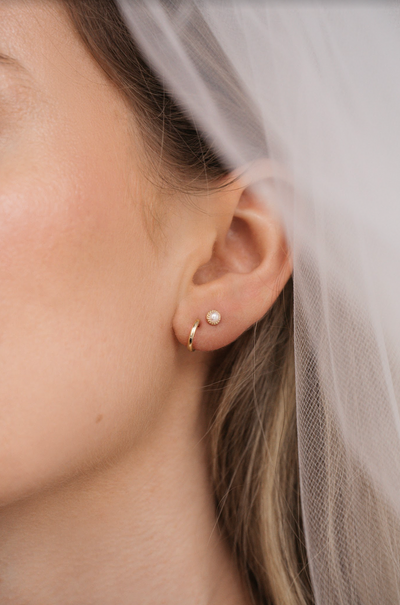 Leia Pearl Studs - The Cross Decor & Design