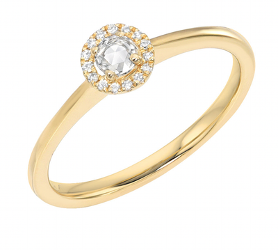 Diamond Charlotte Rosecut Ring | 14K Gold