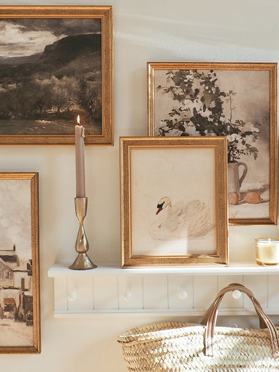 White Swan Framed Canvas Print - The Cross Decor & Design