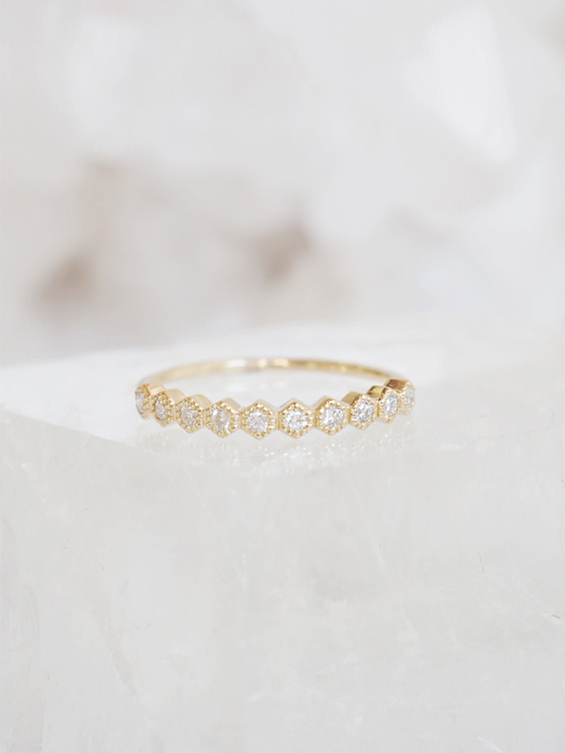Diamond Gigi Ring | 14k Gold - The Cross Decor & Design