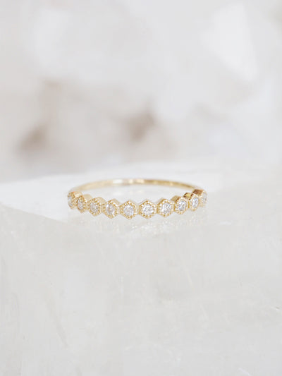 Diamond Gigi Ring | 14k Gold - The Cross Decor & Design