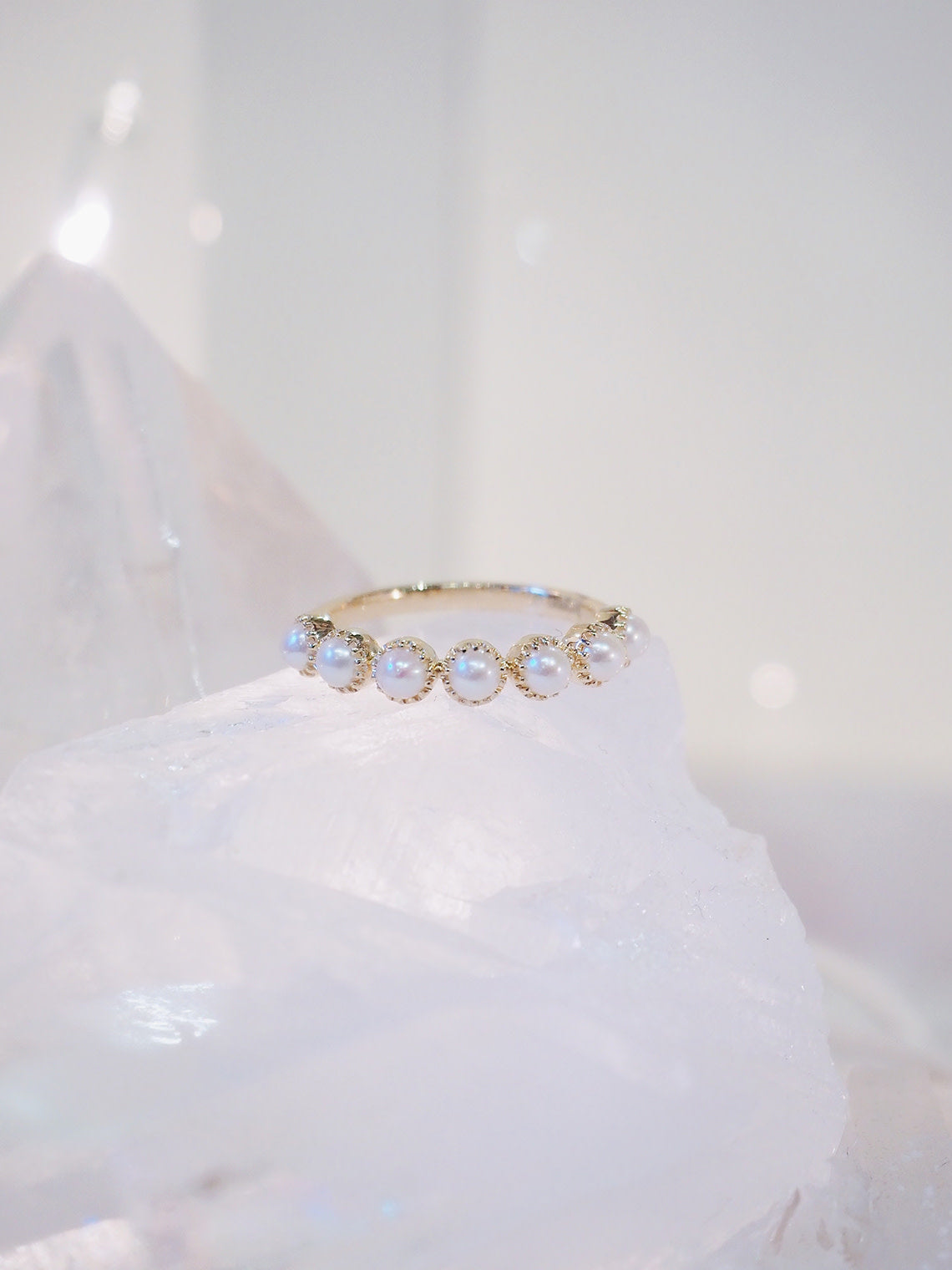 Zara Pearl Ring | 14K Gold - The Cross Decor & Design