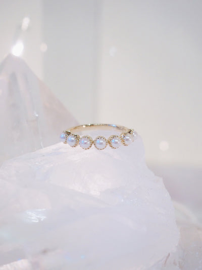 Zara Pearl Ring | 14K Gold - The Cross Decor & Design