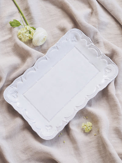 Incanto White Lace Platter