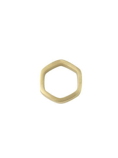 Hexagon Gold Napkin Ring