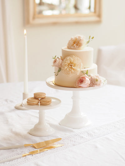 Milk White Cake Plates