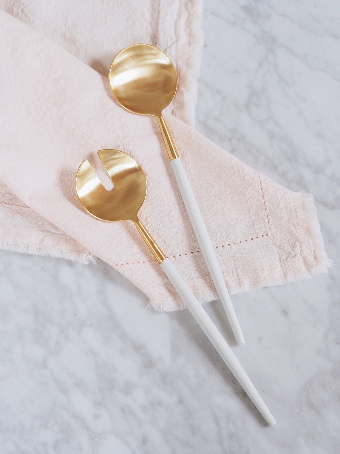 White & Gold Serving Set - The Cross Decor & Design