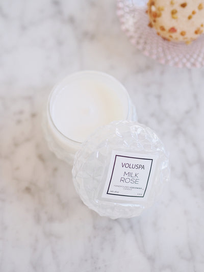 Milk Rose Macaron Candle - The Cross Decor & Design