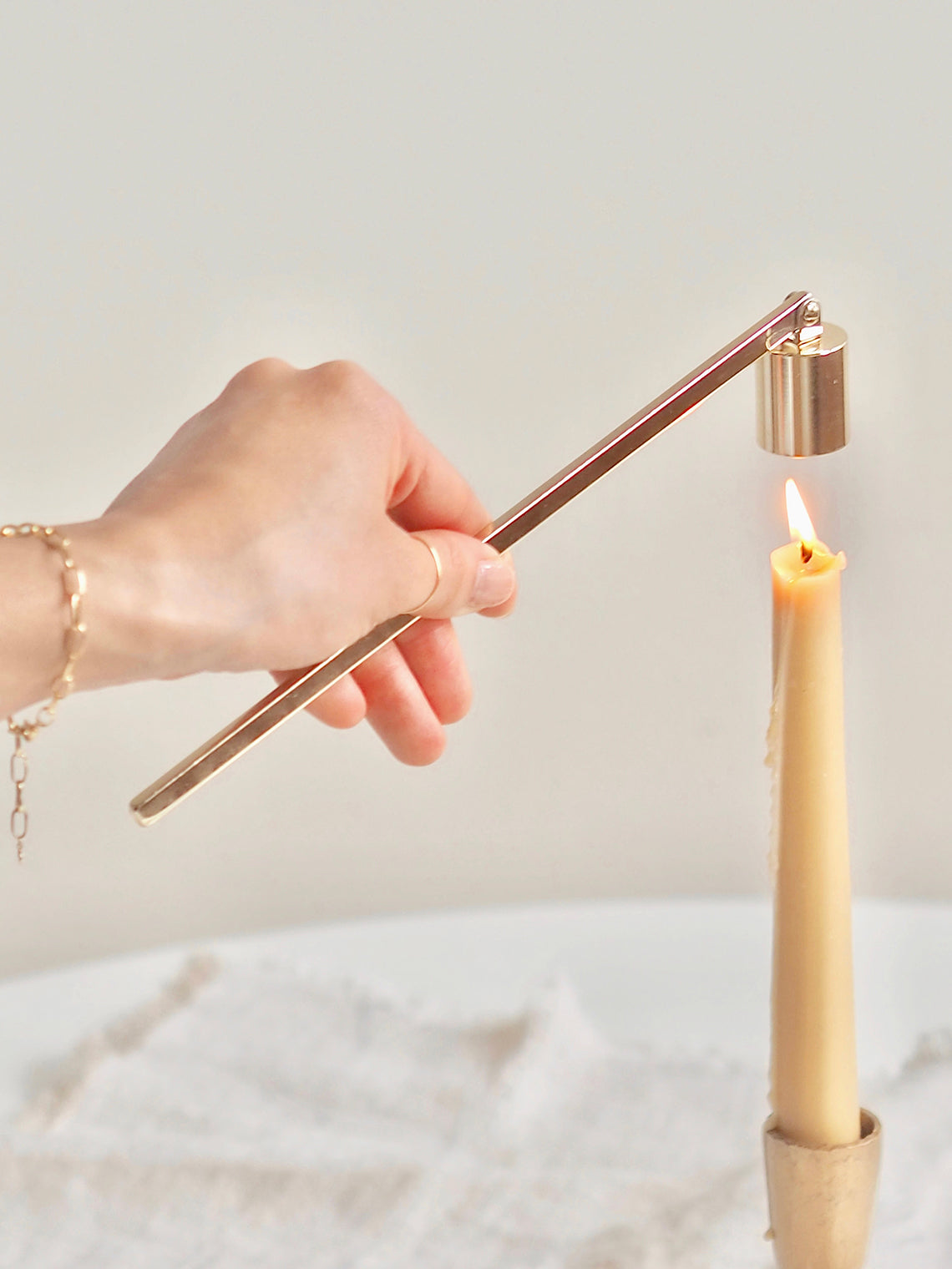 Gold Taper Candle Snuffer